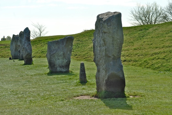 Much of Avebury village is encircled by the prehistoric monument complex.
